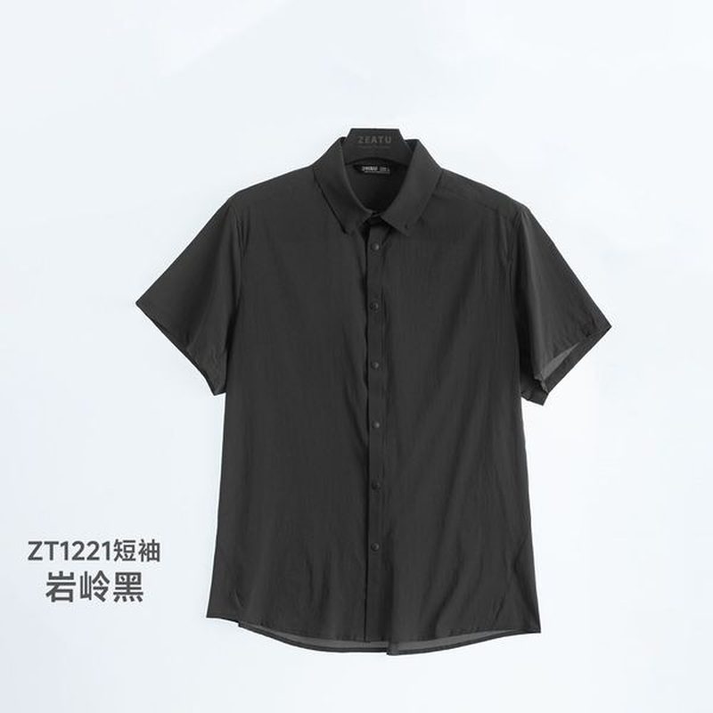 轻薄速干短袖衬衫 尼龙户外通勤